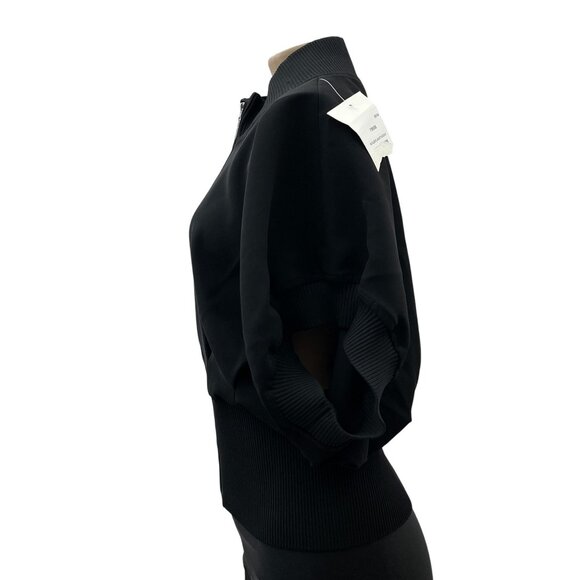 Louis Vuitton Uniforms Black No Sleeve Dolman Zip Front Jacket Womens 42/S NWT - Picture 3 of 10